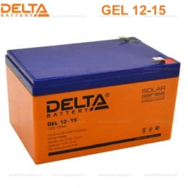 Аккумуляторная батарея Delta GEL 12-15 (12V / 15Ah) в Ухте